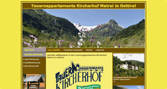 Desktop Screenshot of kircherhof.at