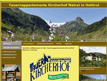 Tablet Screenshot of kircherhof.at